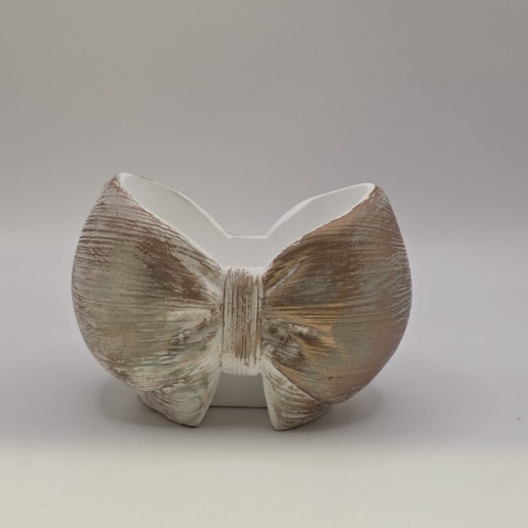 Rustic Bow Trinket Pot