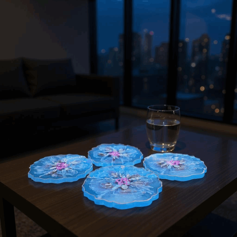 Ocean Bloom Coaster Set