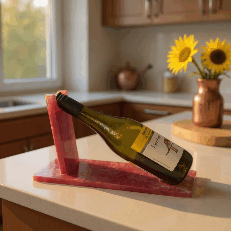 Gilded Blush Wine Holder