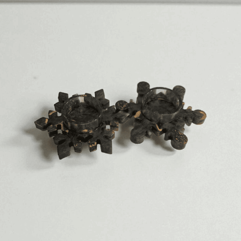 Antique Snowflake Tea Light Holders 