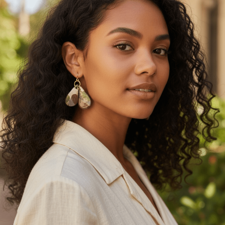 The "Meadow Mosaic" Double-Drop Teardrops